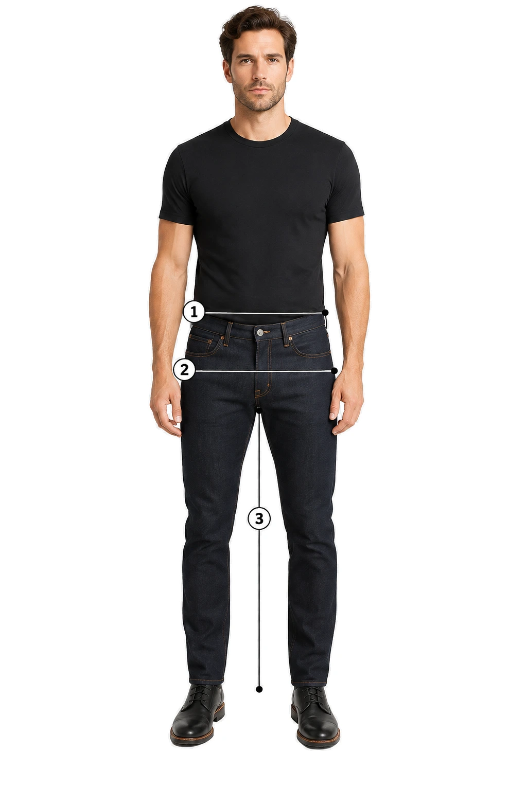 Men's Bottoms & Denim size guide